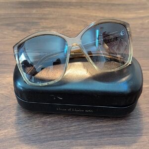House of Harlow 1960 Gold and Black Sunglasses